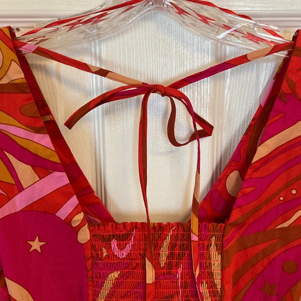 1. State Vibrant Pink & Orange Maxi Dress - Picture 6 of 11